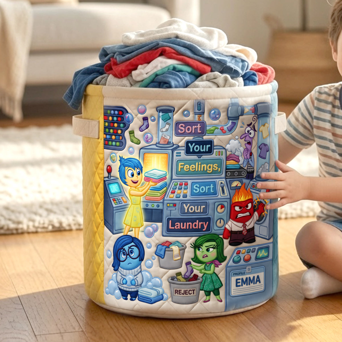 Colorful Emotions Laundry Basket - Personalized Gifts 01hatn180726