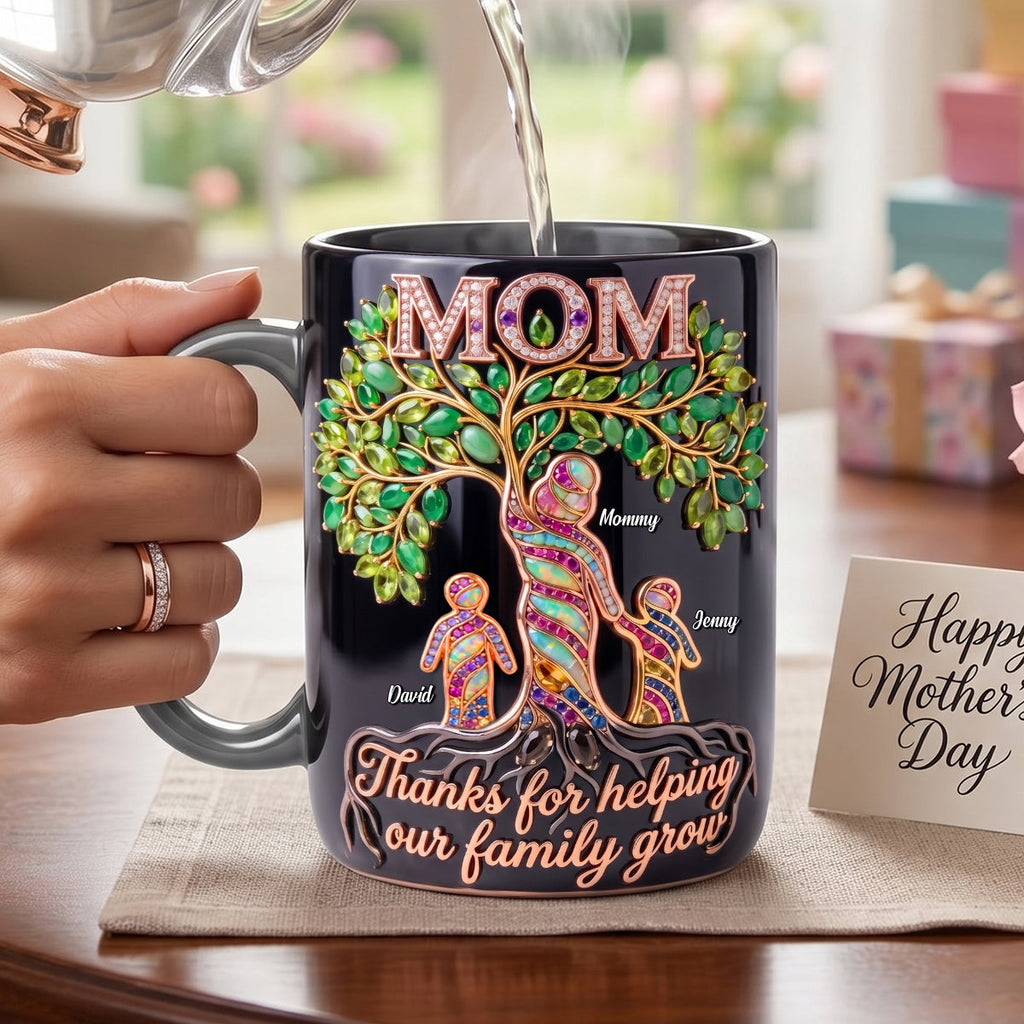Mom Family Tree Magic Coffee Mug - Personalized Gifts For Mom 04HUTN150426