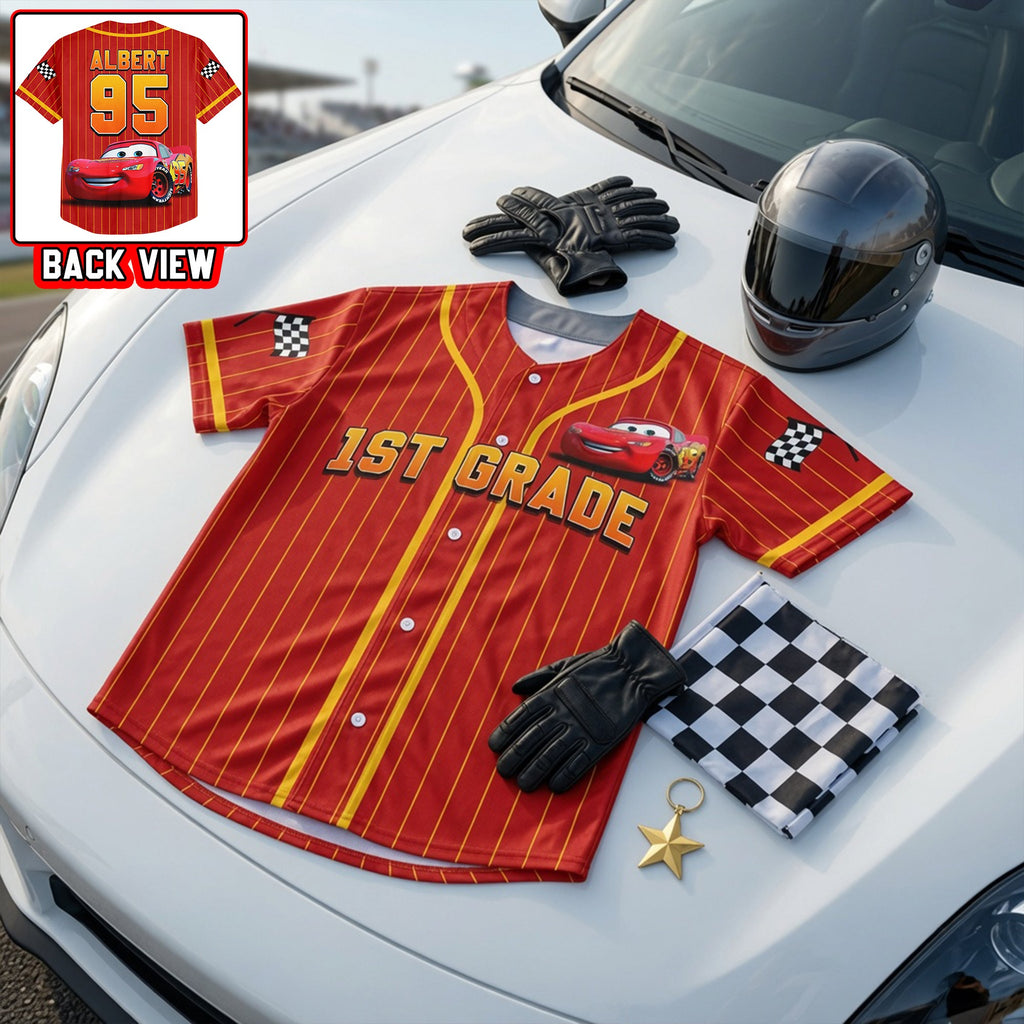 Race To School Baseball Jersey - Personalized Gifts For Kids 01NAQN250626