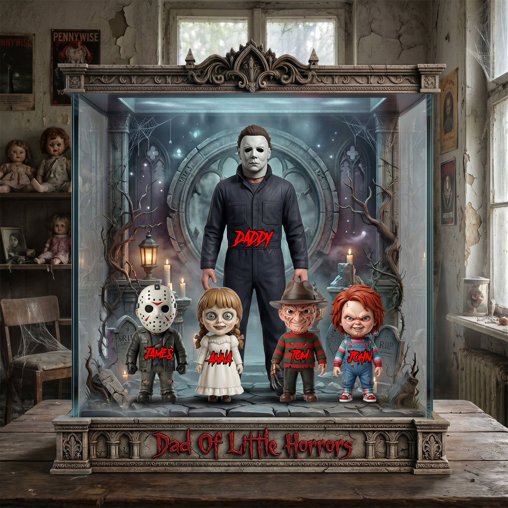 Dad Of Little Horrors Acrylic Plaque - Personalized Gifts For Dads 03NALU140526