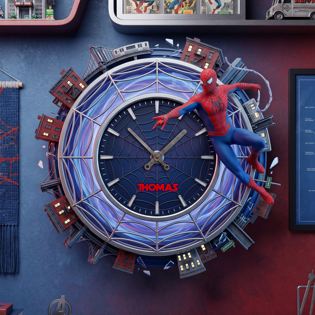 Masked Fighter Acrylic Wall Clock - Personalized Gifts 05nalu180726