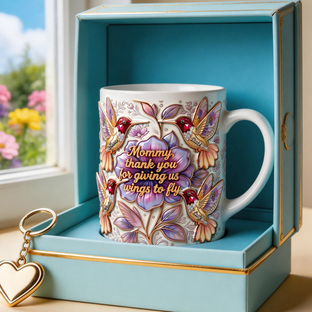 Hummingbirds Coffee Mug - Personalized Gifts For Mom 04paqn110426
