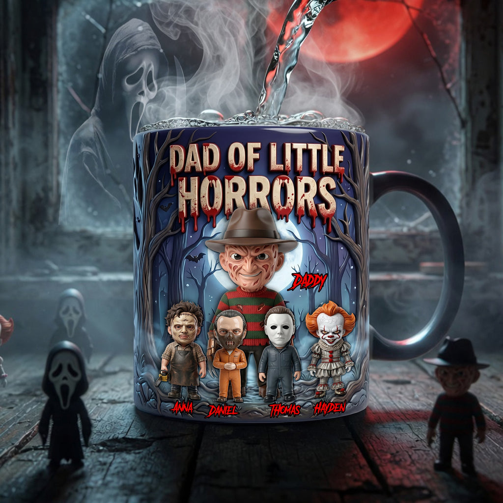 Dad Of Little Horrors Magic Mug - Personalized Gifts For Dad 02NALU050526