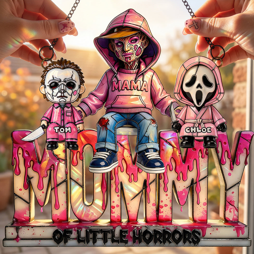 Pinky Horror Mom Suncatcher Ornament - Personalized Gifts For Mom 03OHDT280326
