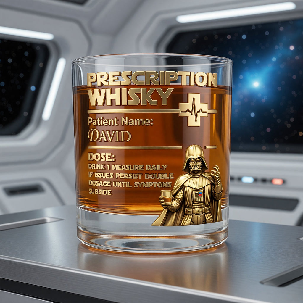 Funny Prescription Round Glass - Personalized Gifts for Drinking Lovers 01naqn120626