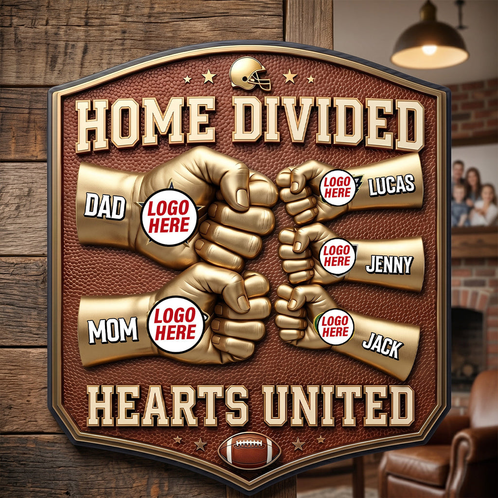 Sport Lover Family Cut Metal Sign - Personalized Gifts For Family Metal Sign 04NATN230626
