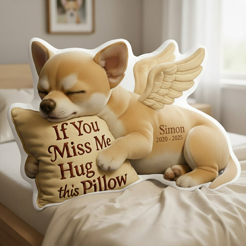 Dog Memorial Custom Shaped Pillow - Custom Photo Gifts For Dog Lover 04TGLU300626