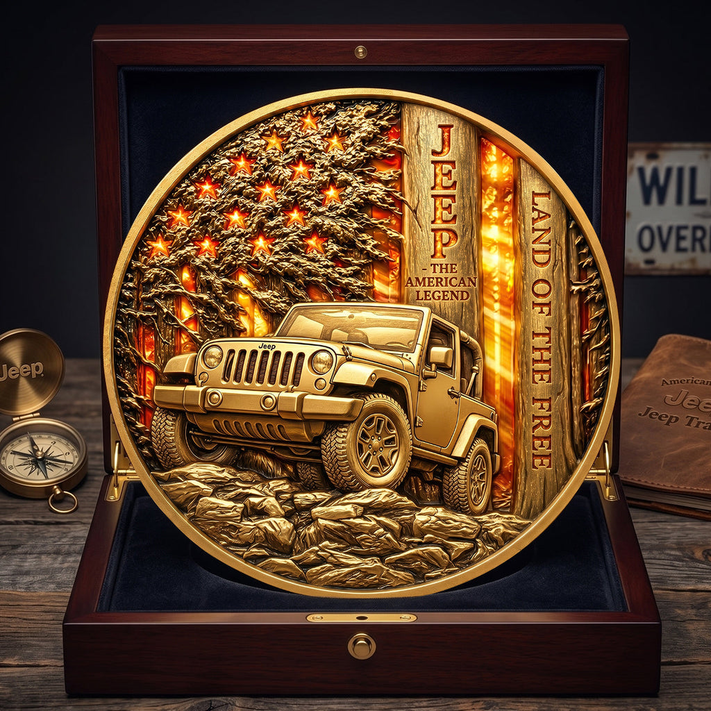 Sunset American Forest Trail Coin, Personalized Gifts For Off-road Lovers 03qhdt260526