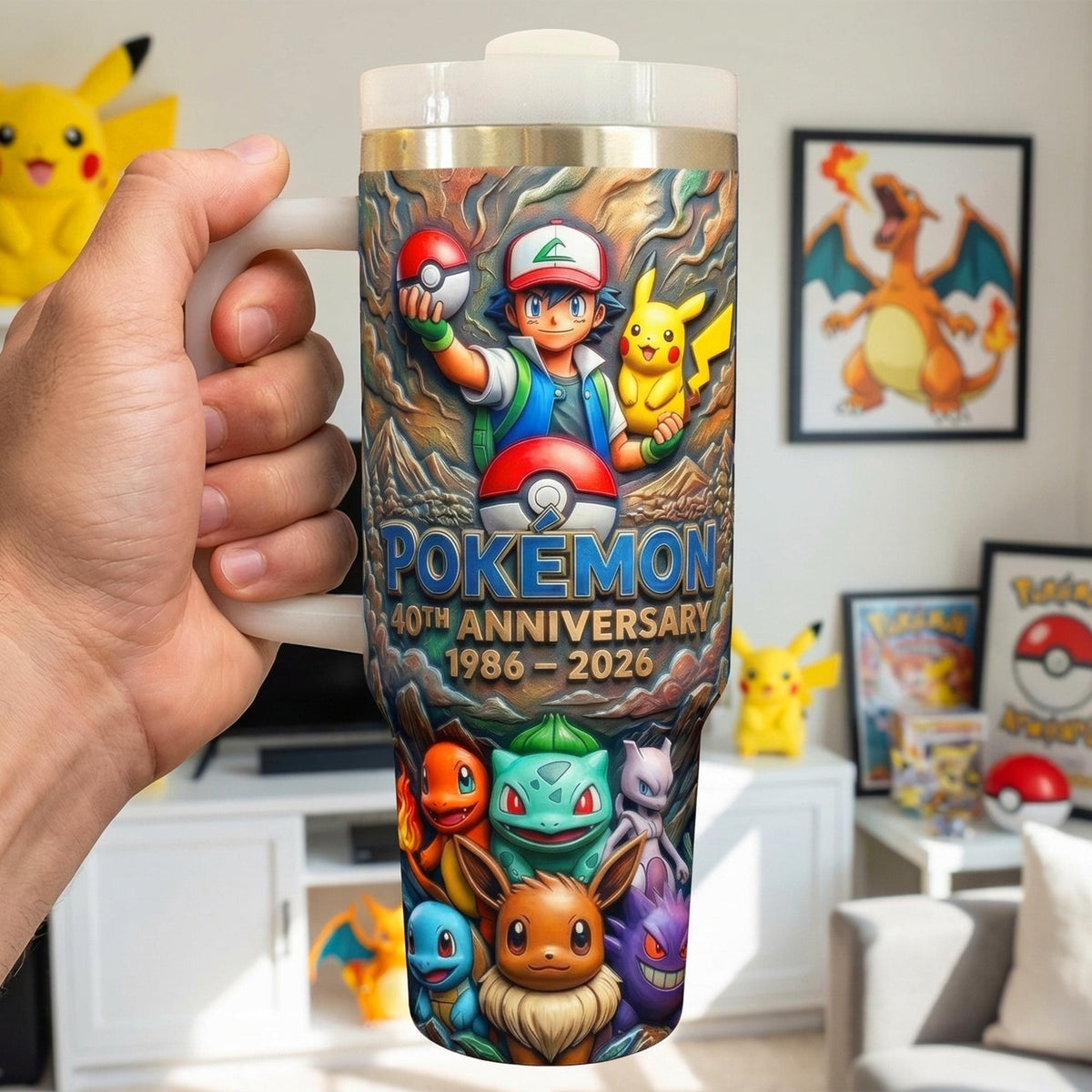 40th Anniversary Monster Trainer Tumbler - Personalized Gift 01toqn120326