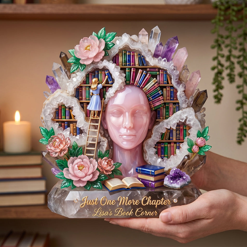 Just One More Chapter Acrylic Plaque - Personalized Gifts For Book Lovers 02hudh150626