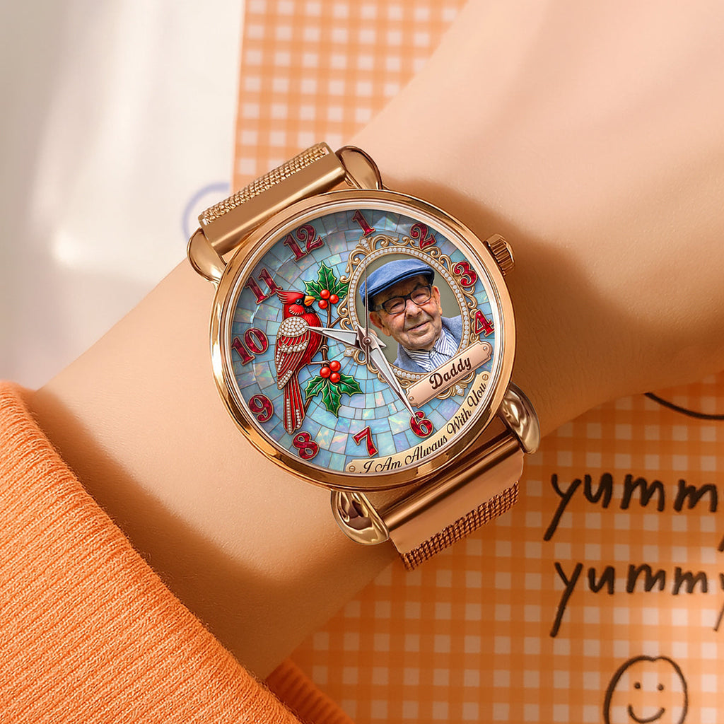 Always By Your Side Mesh Strap Quartz - Custom Photo Gifts To Remember Loved One 01huta270526