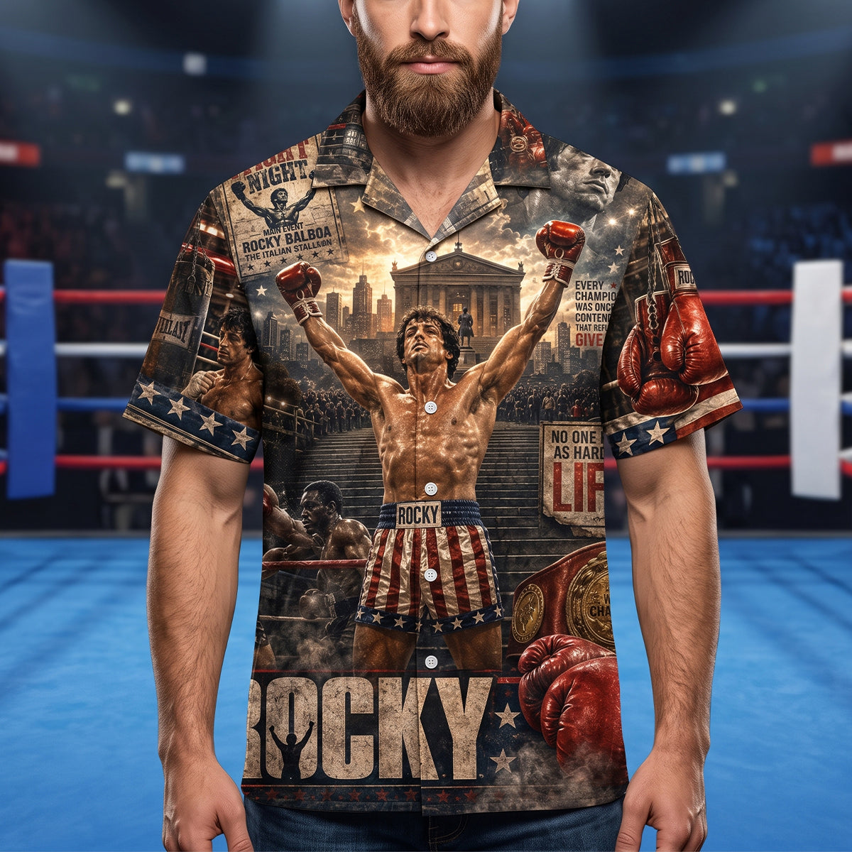 World Boxing Champions Hawaiian Shirt - Personalized Gifts 03natn170726