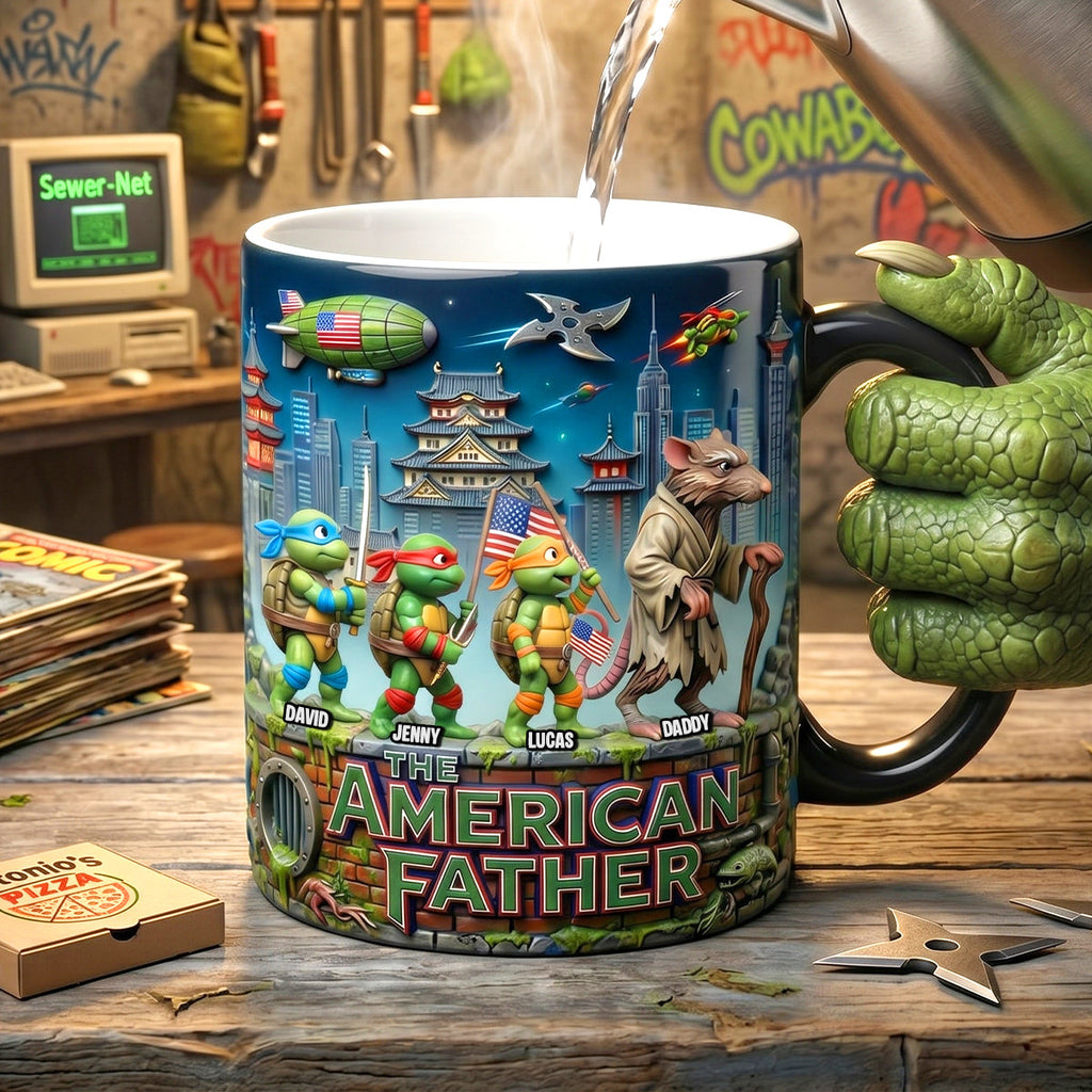 American Tactical Dad Squad Magic Mug, Personalized Gifts For Dads 04qhtn180526