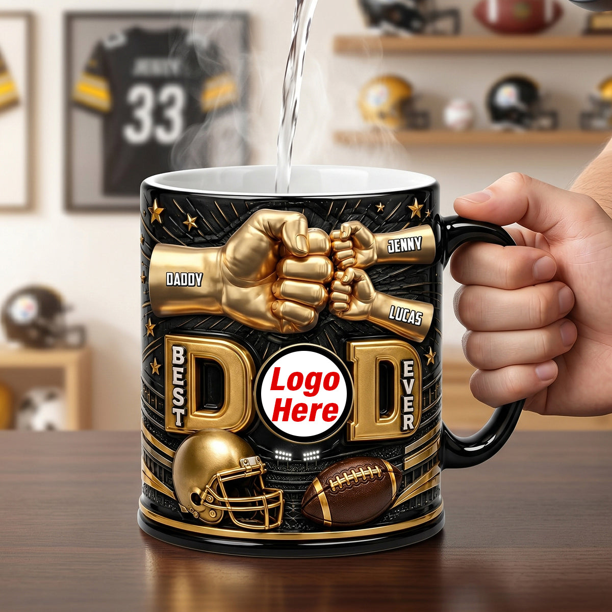 Best Football Dad Magic Coffee Mug 002natn080626