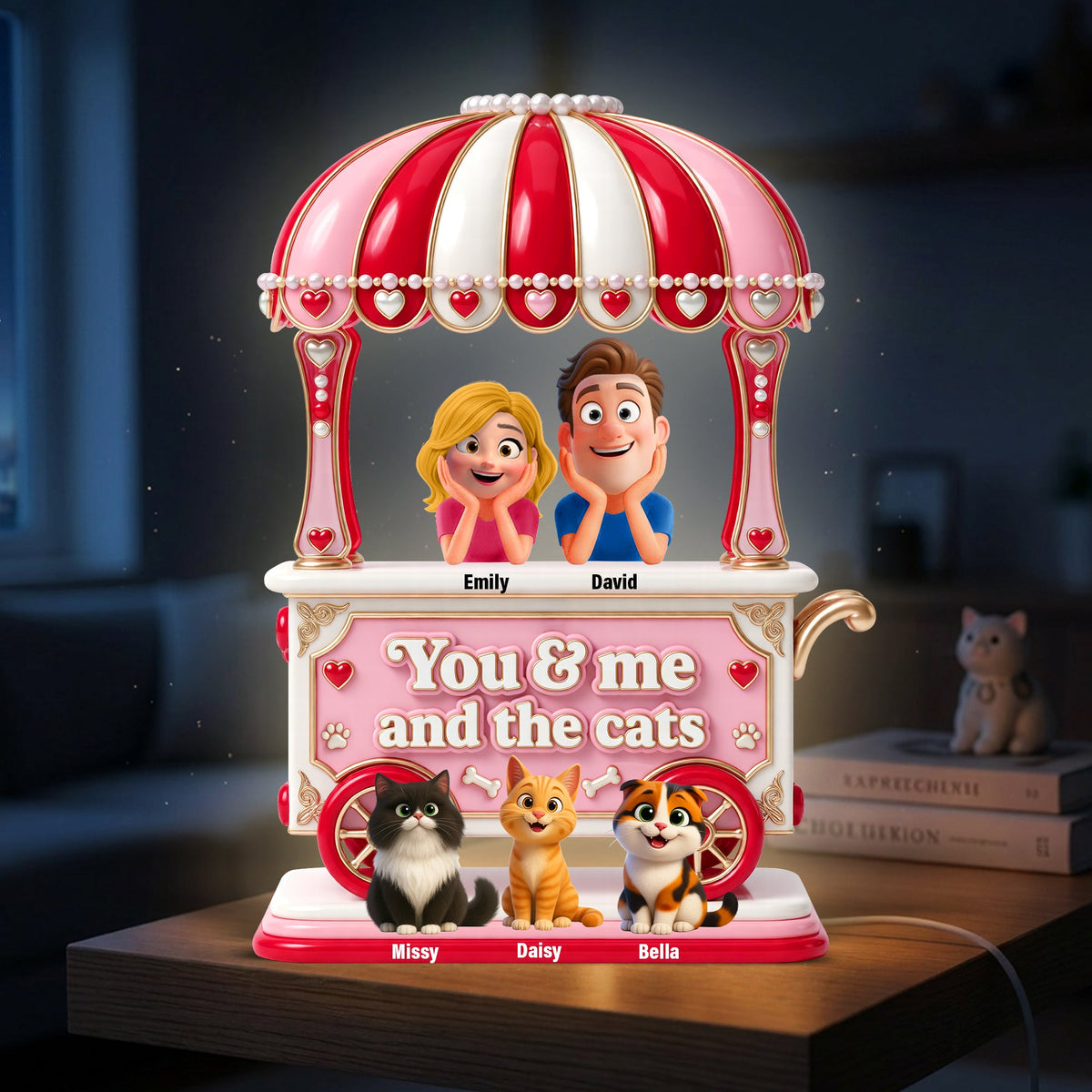 Couple Sweet Little Pet Gang Light Box - Personalized Gifts For Couple 06toqn220626