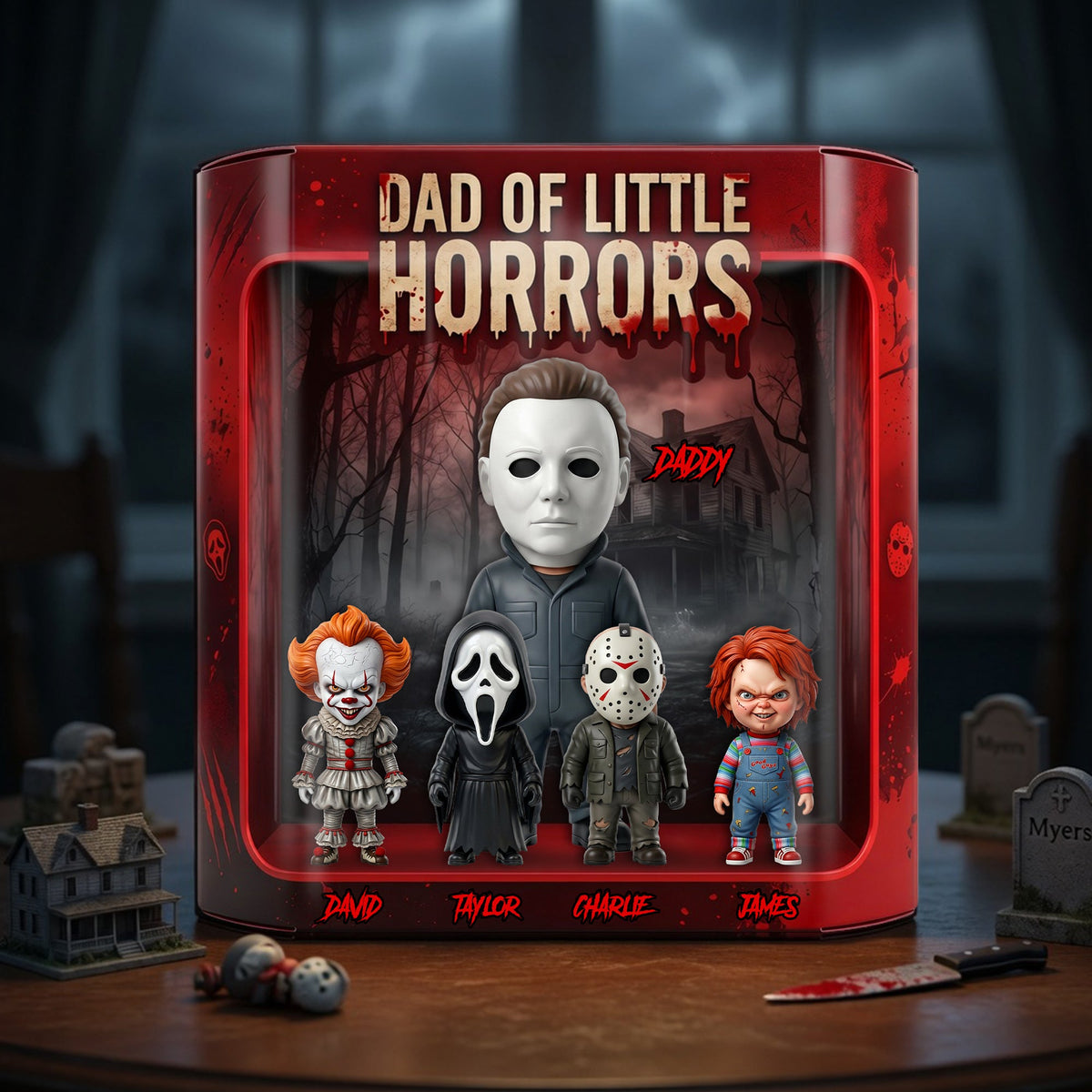 Dad Of Little Horrors Acrylic Plaque - Personalized Gifts For Dads 01nalu040526