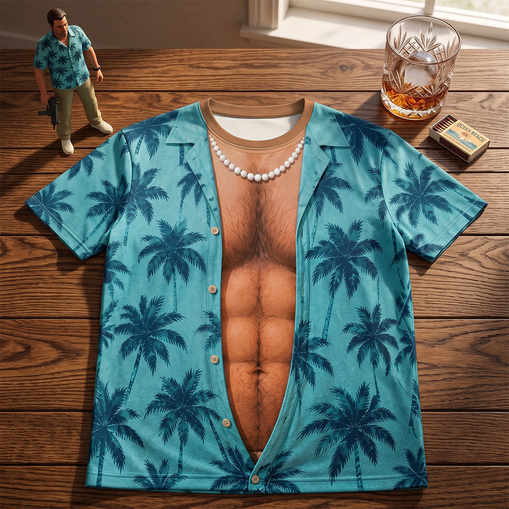 Funny Muscle Hawaiian Shirt - Personalized Gifts 04natn010726