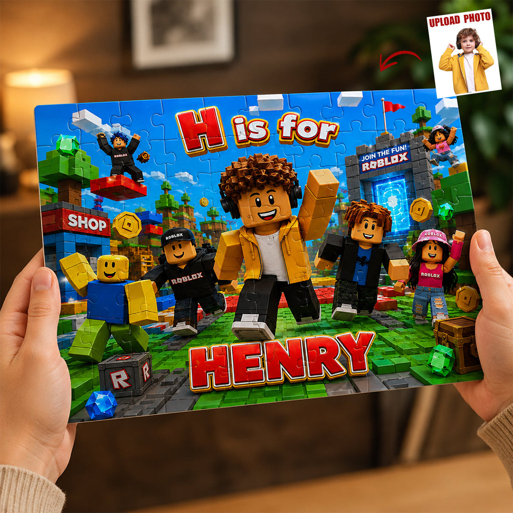 Gaming Adventure Jigsaw Puzzle - Custom Photo Gifts For Kids 02nadt130726