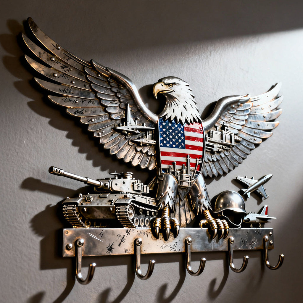 Armed Eagle Key Hanger – Personalized Gift For Veterans & Patriots 041qhtn280126