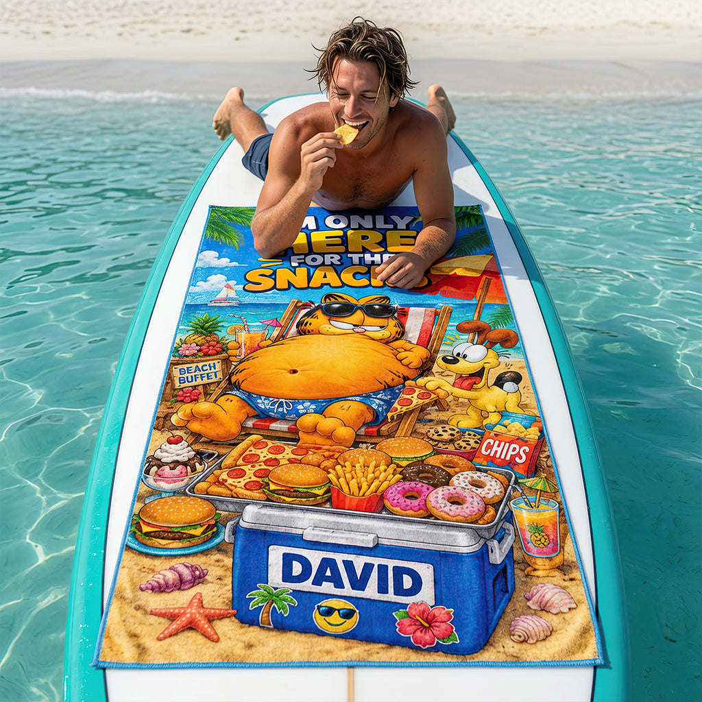 Beach Snacks Club Beach Towel - Personalized Gifts 04HADT180726