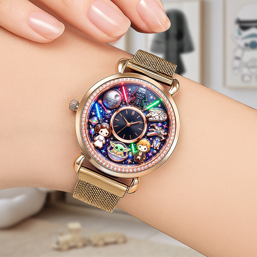 Space Theme Watch - Personalized Gifts For Fans Mesh Strap Quartz Watch 06NAQN270526