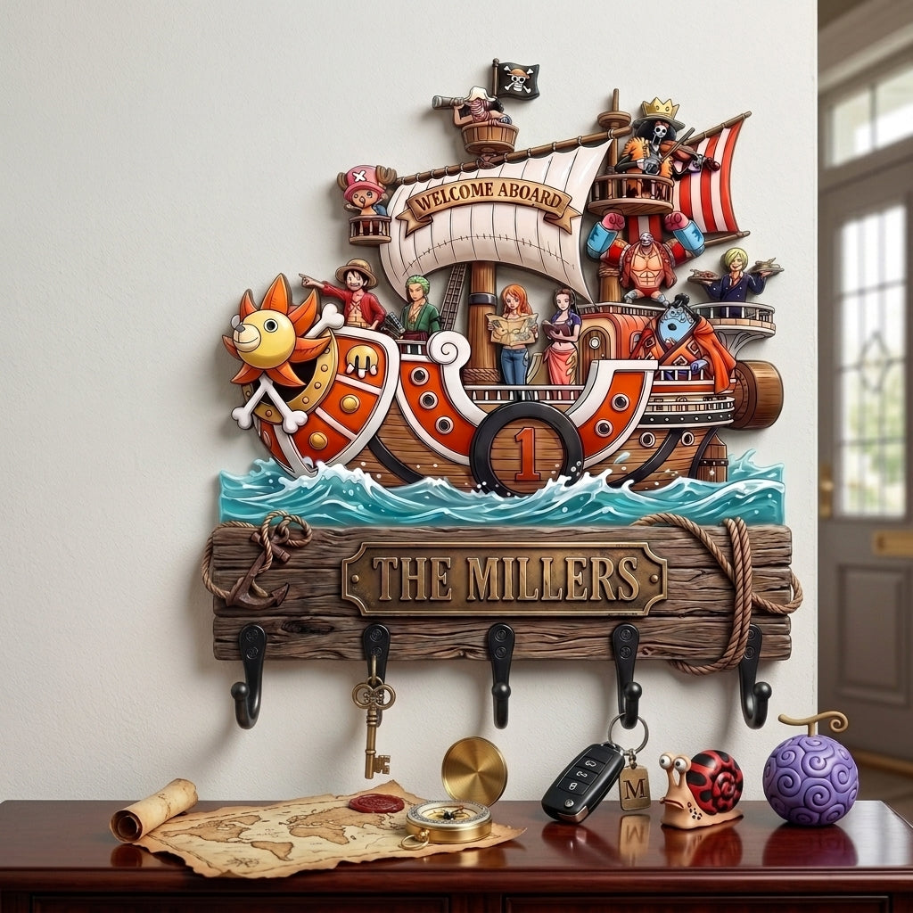 Sea Adventure Acrylic Key Hanger - Personalized Gifts For Family 03HATA160726