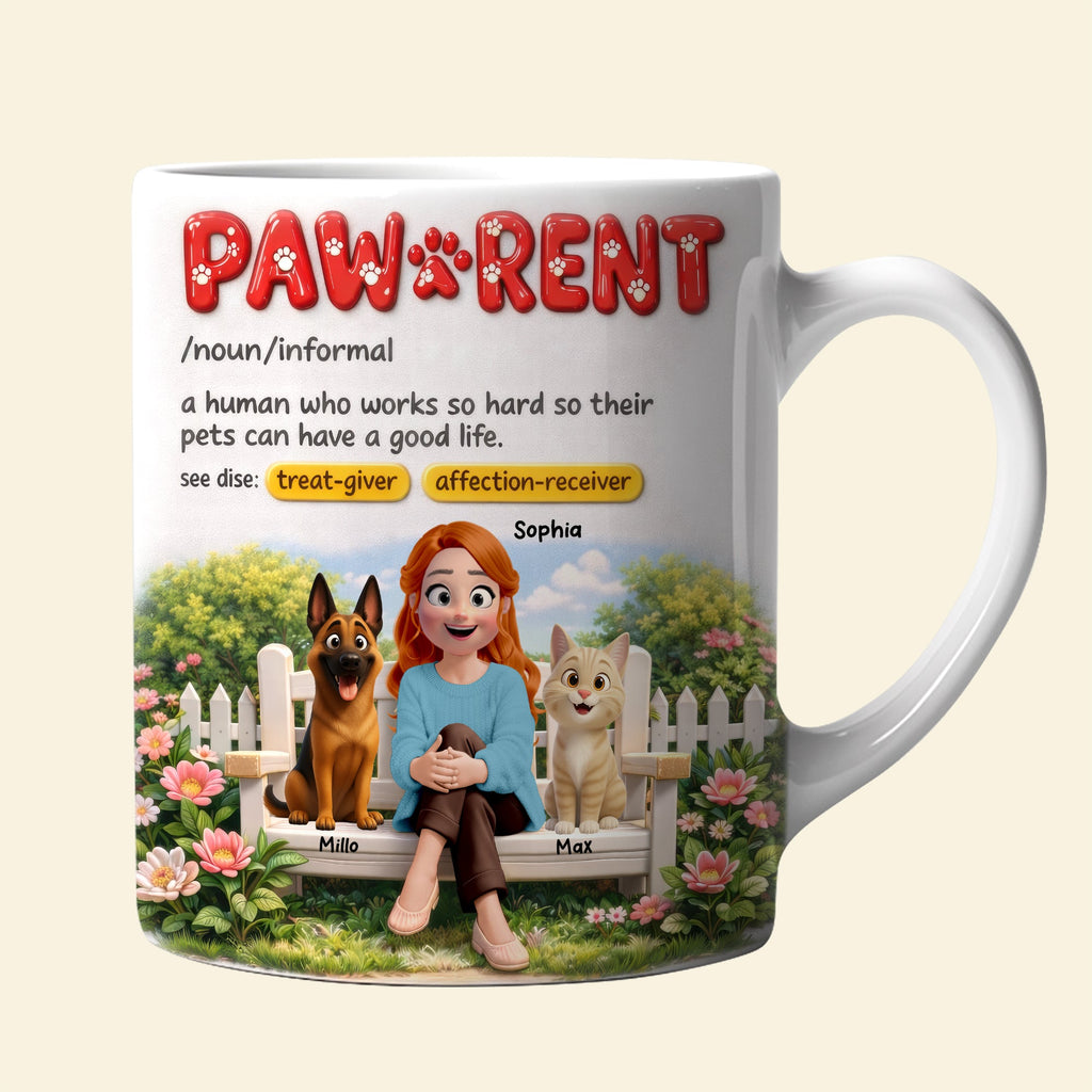 Dog & Cat Mom Coffee Mug - Personalized Gifts For Mothers 03toqn130326