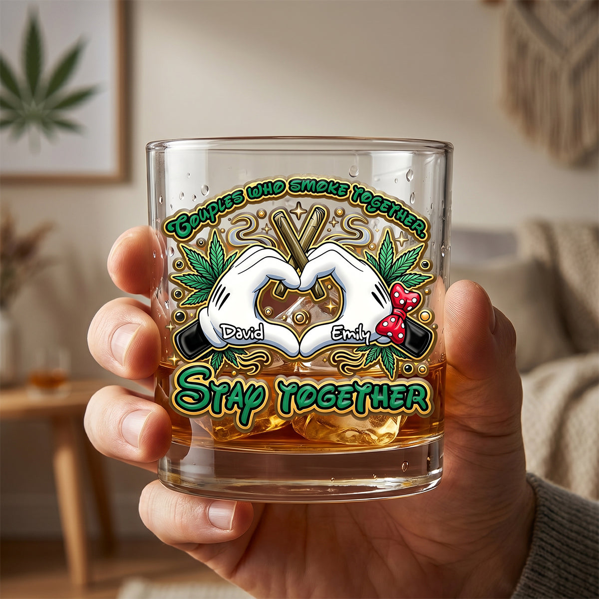 Couples Who Smoke Together Stay Together Drinking Glass - Personalized Gifts For Couples 02todh240626