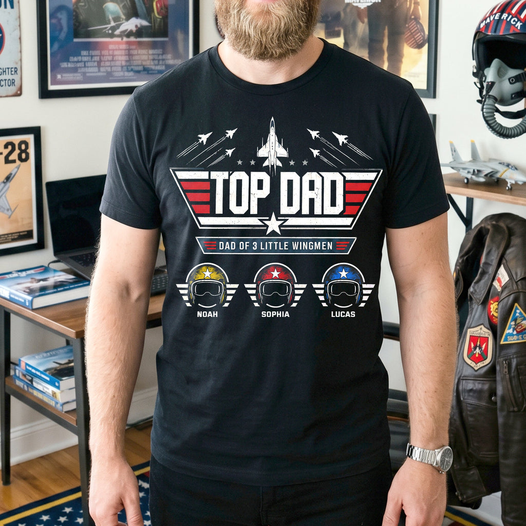 Dad And His Little Pilots Shirt - Personalized Gifts For Dad 01TYTN160526