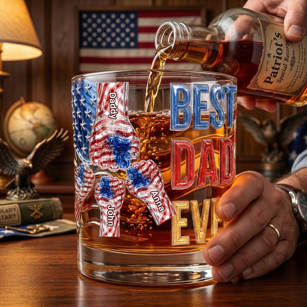 Power Fist Drinking Glass - Personalized Gifts For Dads 06ohlu220526