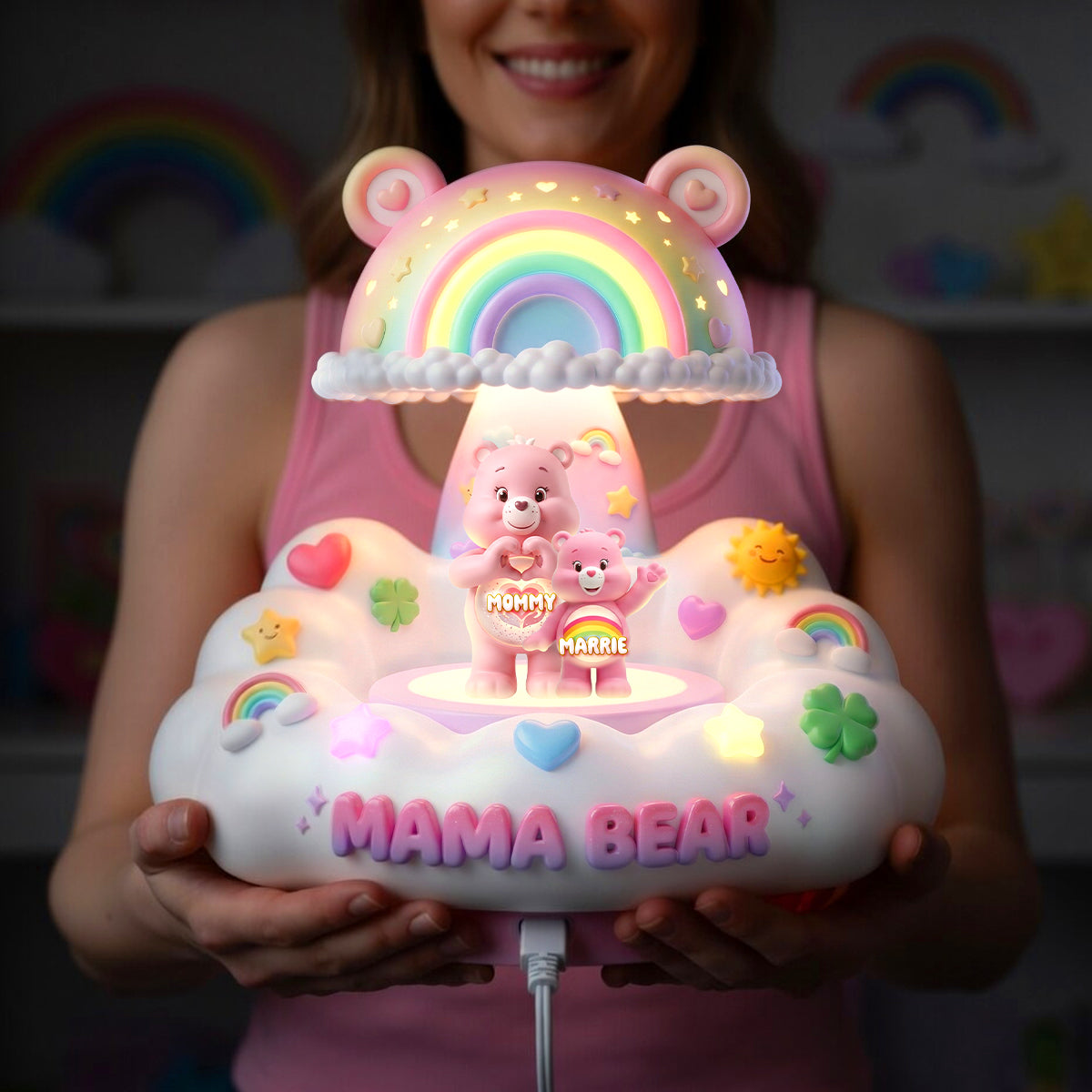 Lovely Dreamer Floating Cloud Light Box - Personalized Gifts For Moms 02padh080426