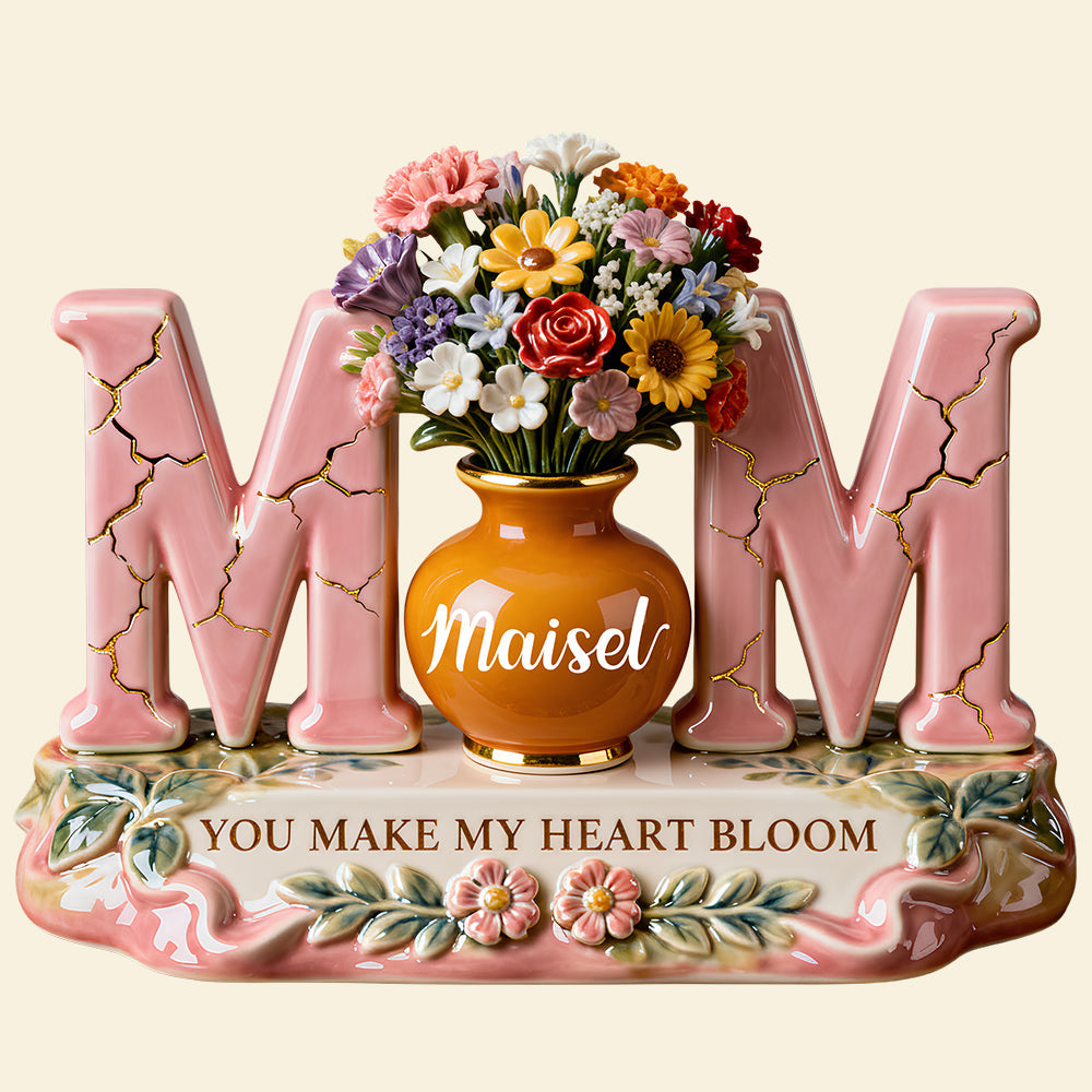 Mom Floral Acrylic Plaque - Personalized Gifts For Mother's Day 02kidt120326
