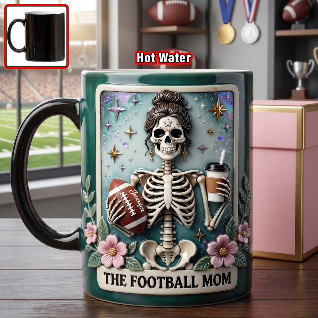 Fun Waiting American Football Mom Tarot Card Magic Mug - Personalized Gifts 03QHQN200426