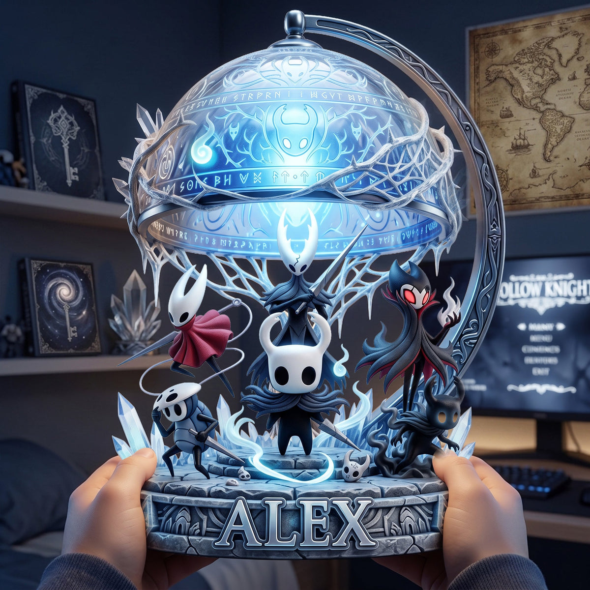 Insectoid Warriors Acrylic Light Box - Personalized Gifts 01nalu180726