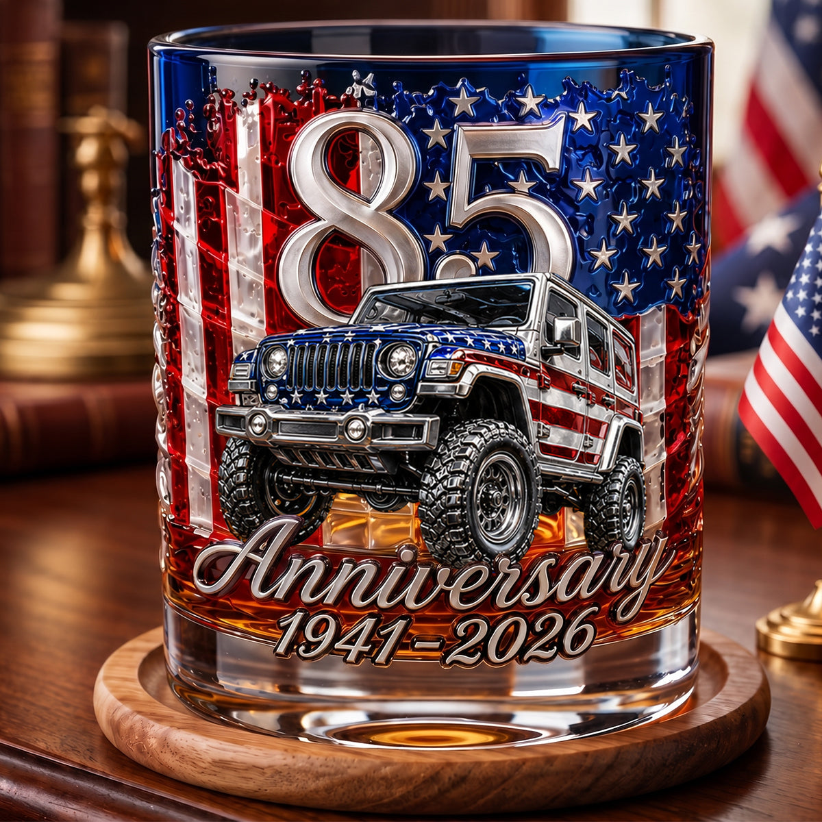 Celebrated 85th Anniversary Drinking Glass - Personalized Gifts 02padt290526