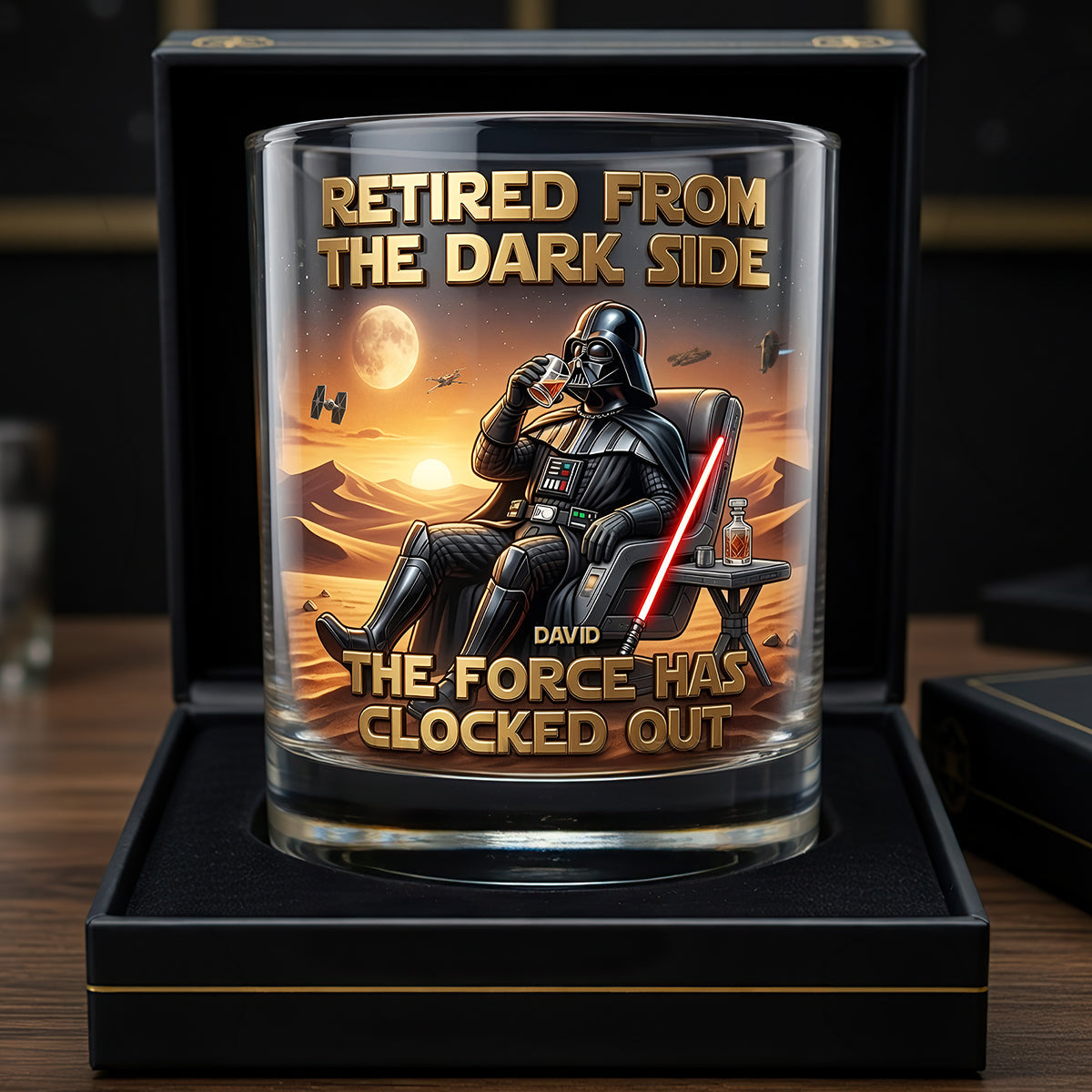 Retirement Round Glass - Personalized Retirement Gifts 03tydt110626