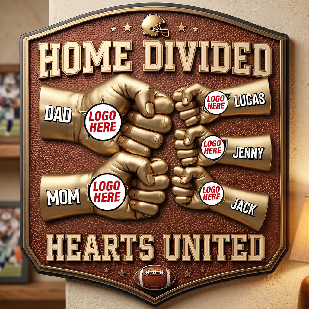 Sport Lover Family Cut Metal Sign - Personalized Gifts For Family Metal Sign 04NATN230626
