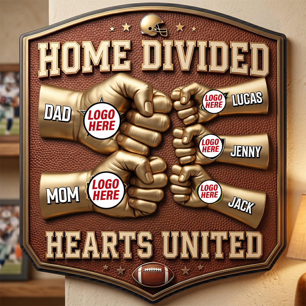 Sport Lover Family Cut Metal Sign - Personalized Gifts For Family Metal Sign 04NATN230626