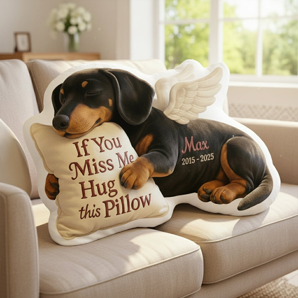Dog Memorial Custom Shaped Pillow - Custom Photo Gifts For Dog Lover 04TGLU300626