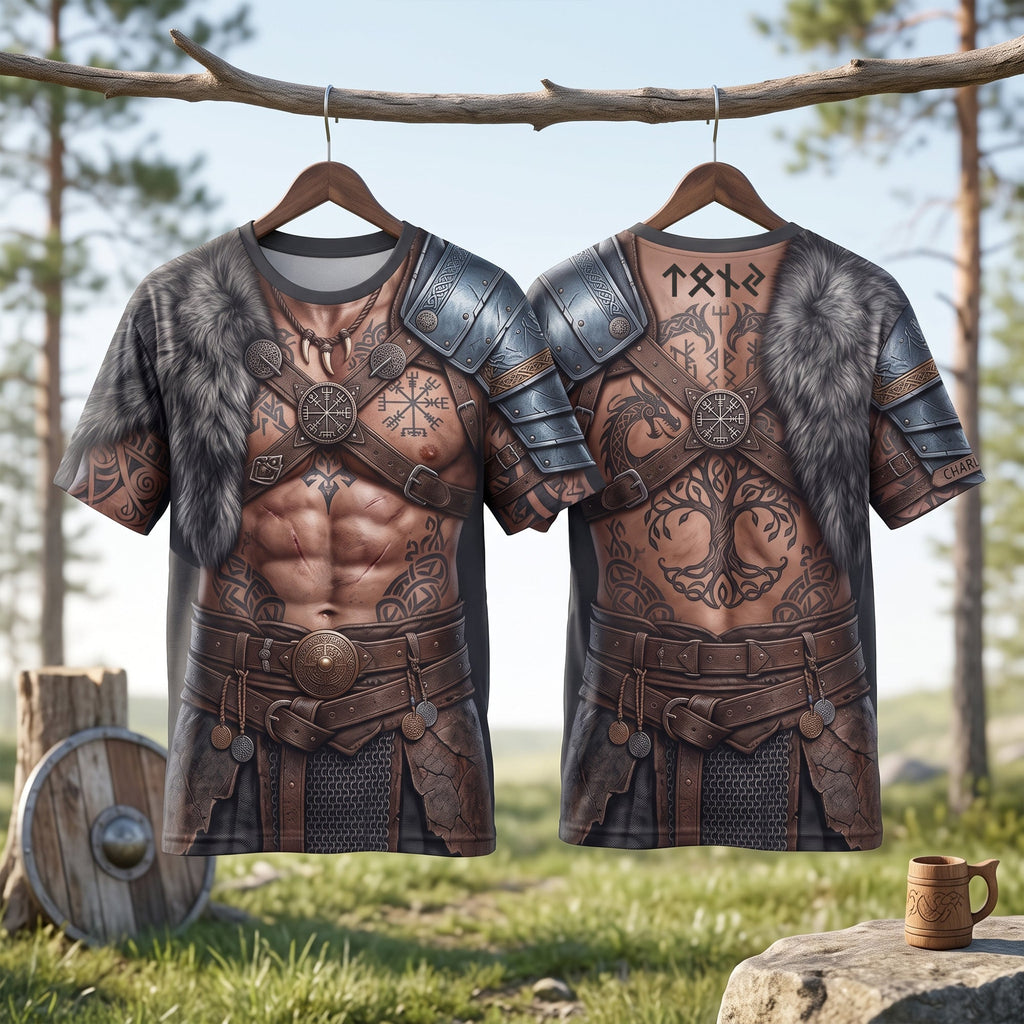 Viking Warrior 3D Shirt - Personalized Gifts 04palu150726