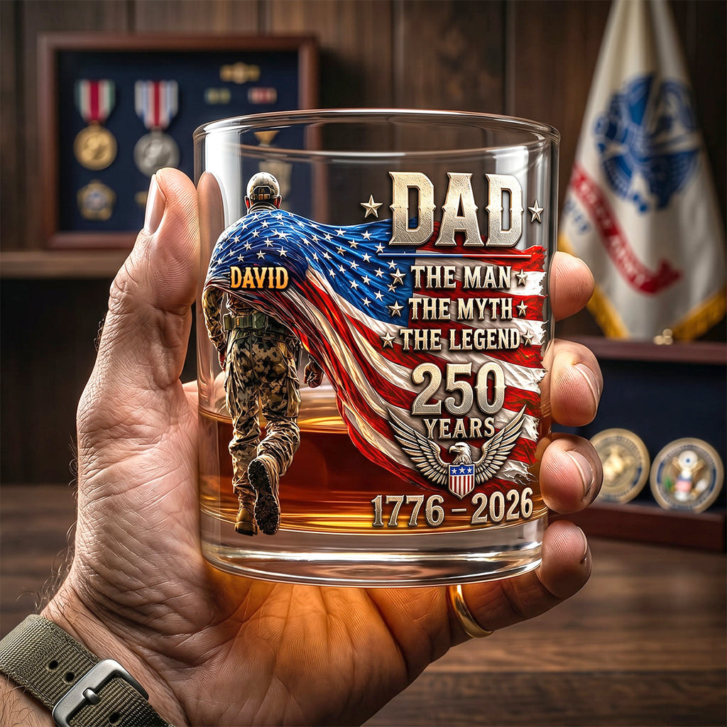 The Patriot Legend Glass Mug - Personalized Gifts For Dad 05HUTN190526