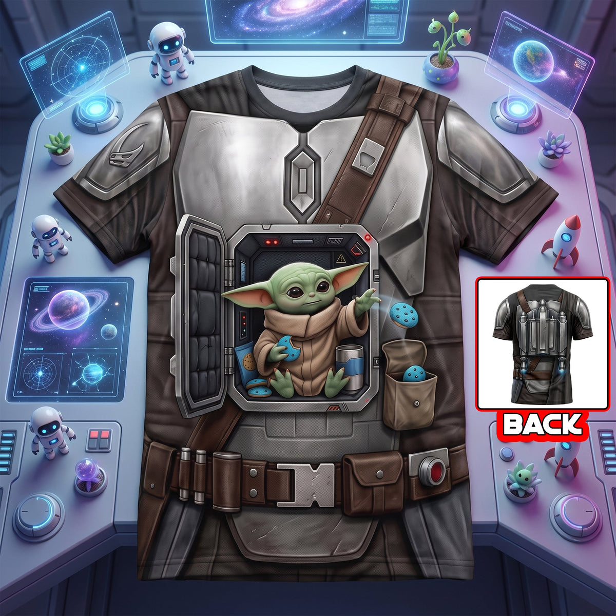 Lovely Interstellar Explorer Companion In Mech-Suit 3D Shirt - Personalized Gifts 04tyqn170726