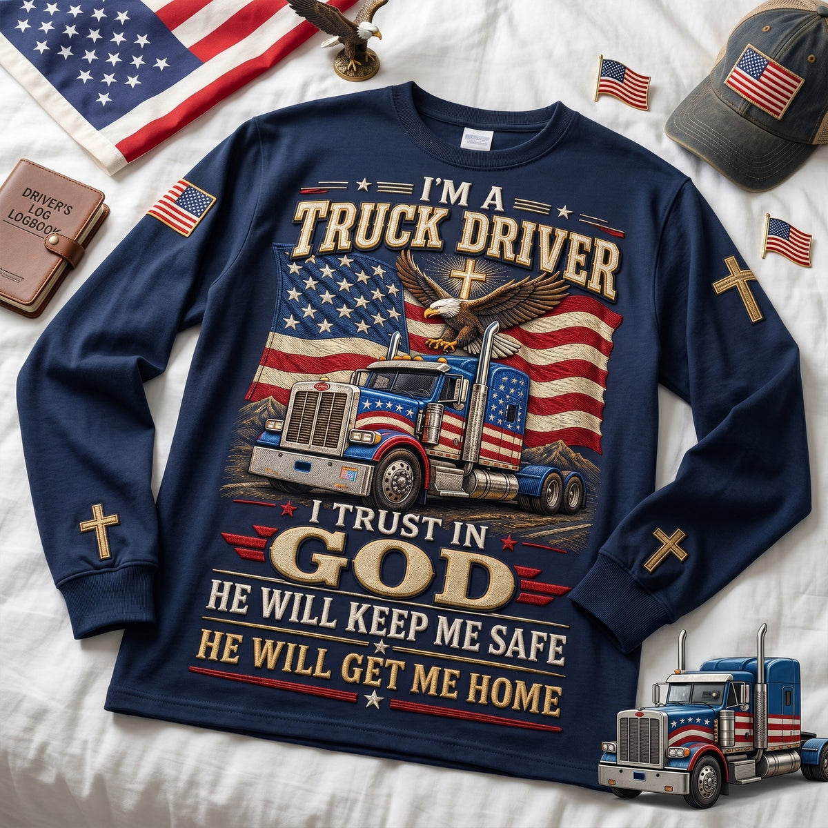 USA Truck Driver Shirt - Personalized Gifts For Dad 06palu260526