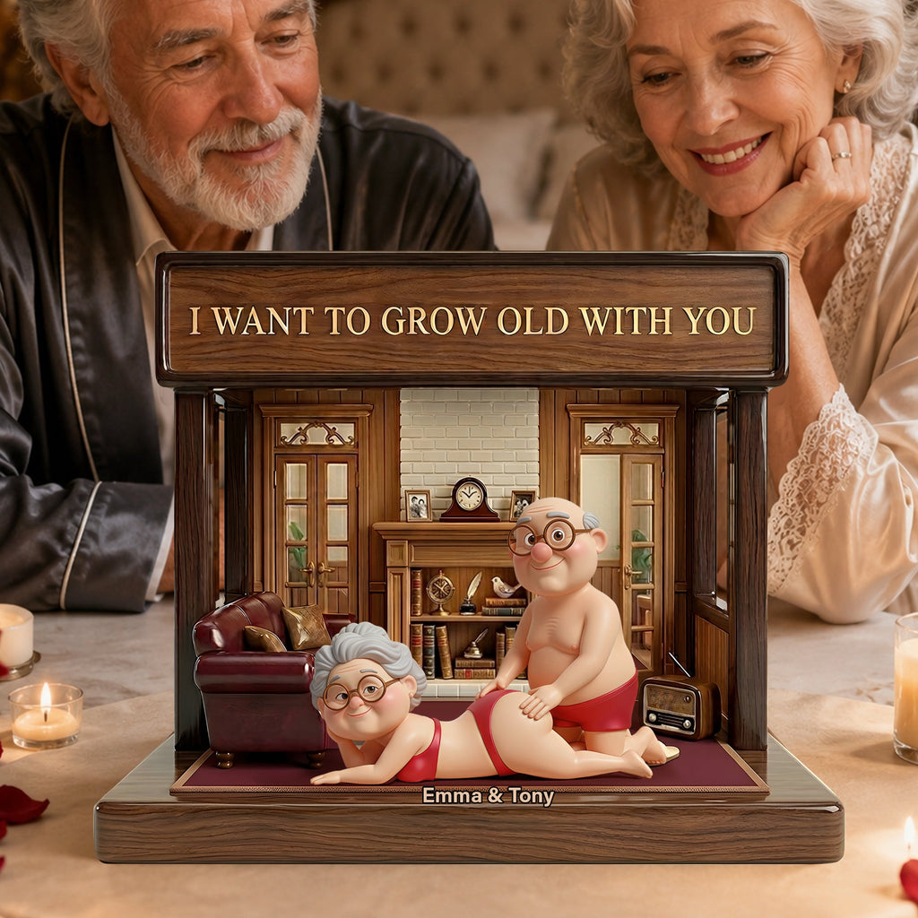 Old Naughty Couple Acrylic Plaque - Personalized Gifts For Couple 05ohlu090626