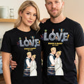 Side View Couple Kiss Shirt - Personalized Gifts For Couple 01HUDT060626