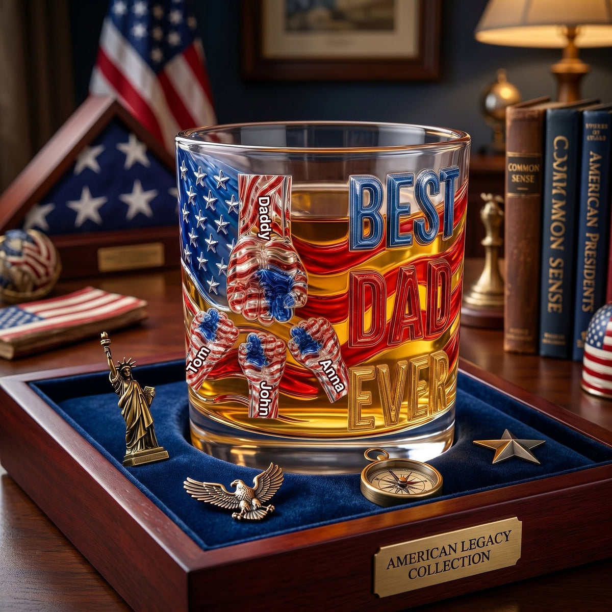 Power Fist Drinking Glass - Personalized Gifts For Dads 06ohlu220526