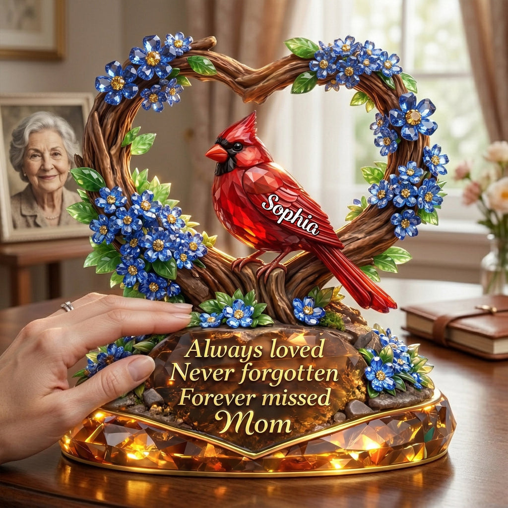 Always Loved Never Forgotten Mom Acrylic Plaque - Personalized Gift For Heaven 03TYLU300326