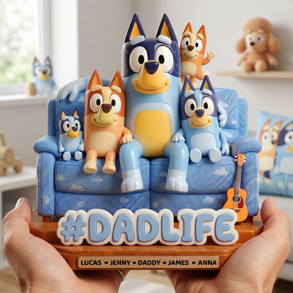 Dad Life Acrylic Plaque - Personalized Gifts For Dad 01OHTN190526