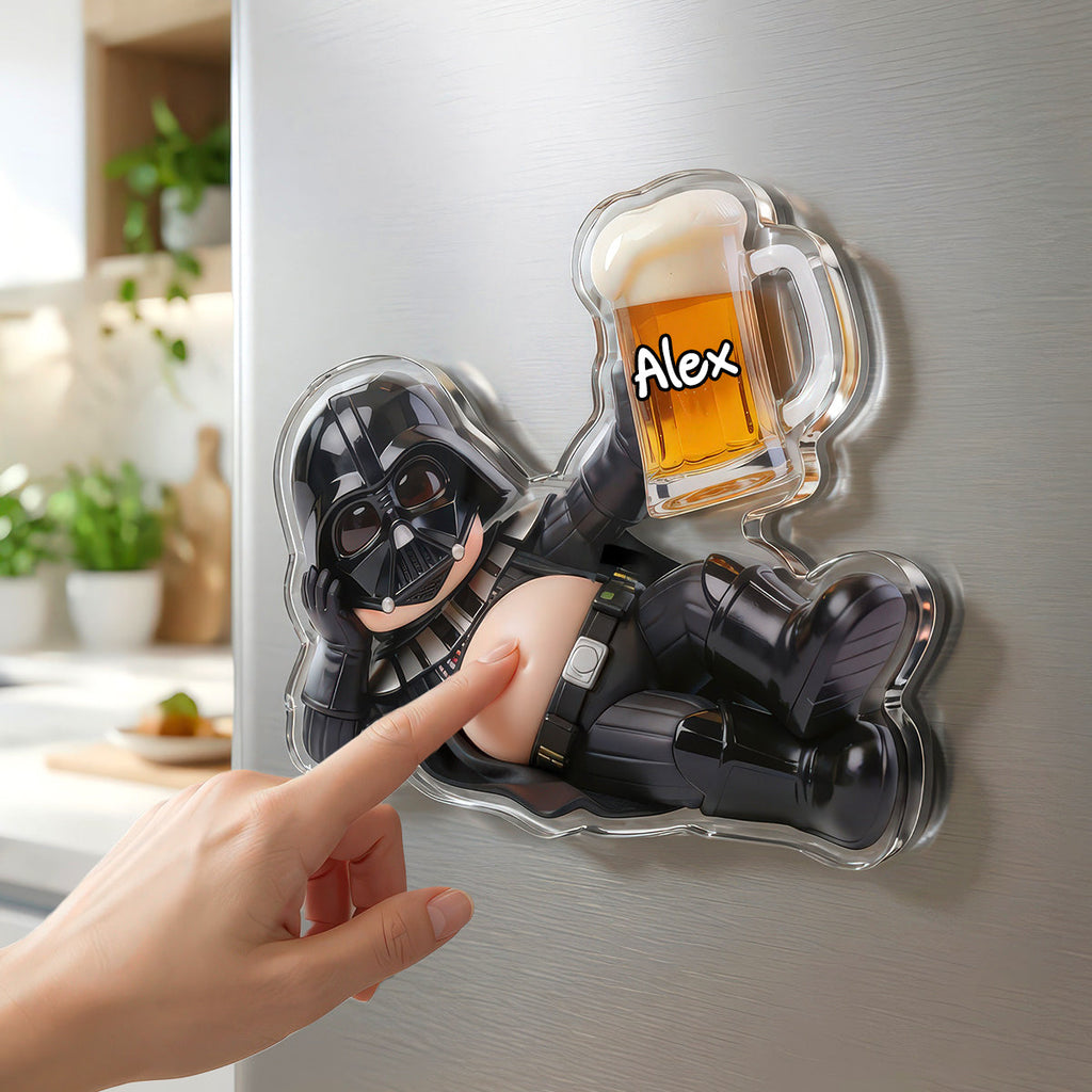Funny Drunk Anti-collision Acrylic Fridge Magnet Personalized Gifts 03PADH110626