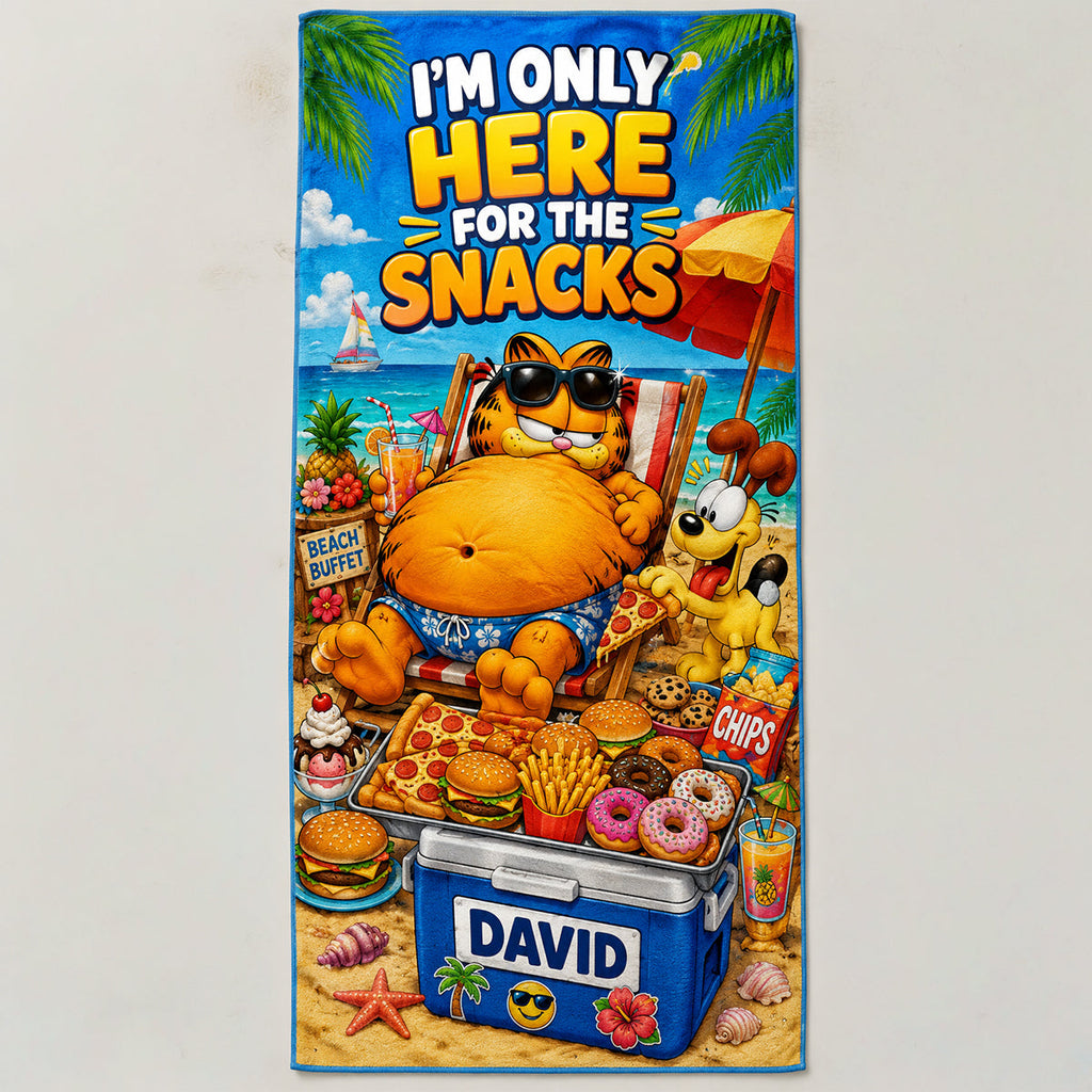 Beach Snacks Club Beach Towel - Personalized Gifts 04HADT180726
